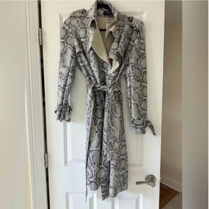 Snake Skin Trench Coat